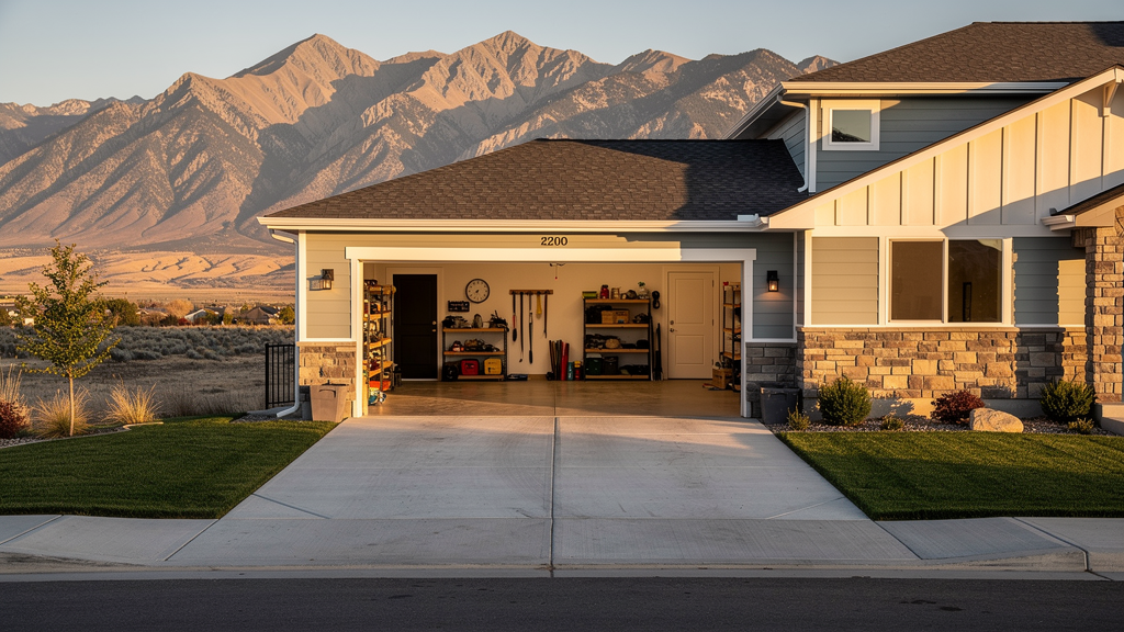 Home garage and driveway kept free for daily driving during boating off-season