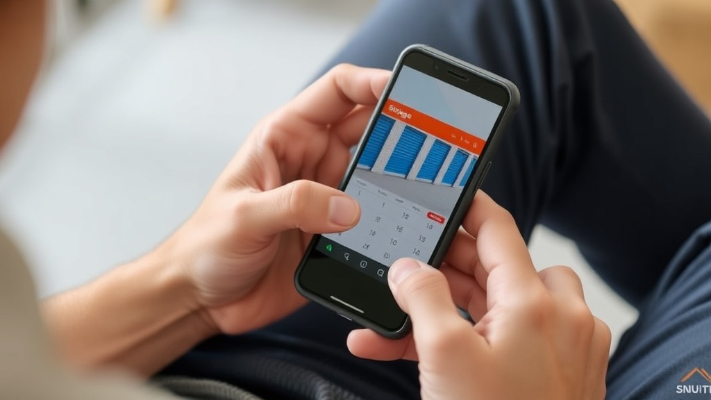 Person comparing storage prices on a phone while planning a move in the Midlands SC area