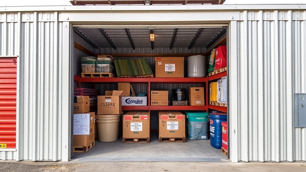 Large 10x20 storage unit showing maximum capacity storage