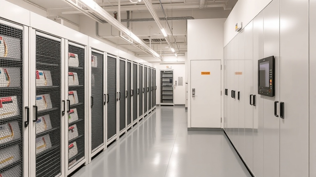 Professional document storage area with climate control systems