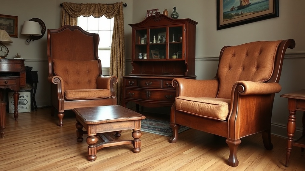 Alt text: Warped wooden furniture in a humid North Carolina home during summer months, showing visible damage from moisture exposure