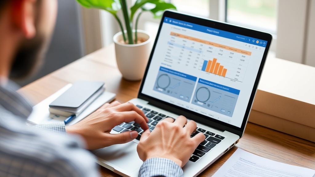 Person comparing storage prices on a laptop while planning a move in Wayne County NC